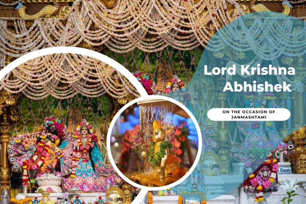 Lord Krishna Abhishek on Janmashtami